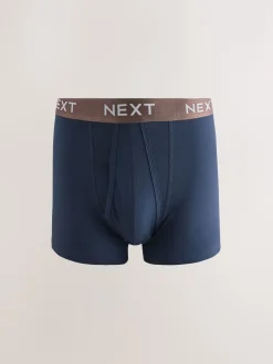 Next - Boxer en coton riche 10 Lot Taille bleu marine métallisée Outlet