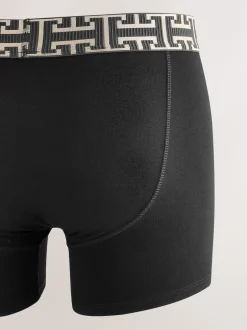 Next - Trunks Boxer 5 Pack Taille noire à motif métallisé mixte Hot