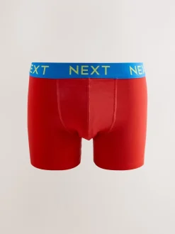 Next Tailles bleu marine vif/orange - Lot de 10 - Boxer en coton riche