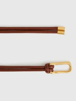 Reiss Tan - Ceintures à boucle sculptée Tara