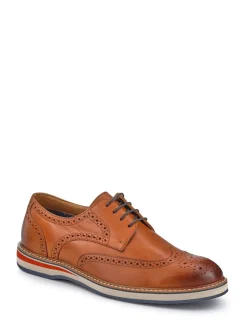 Pavers Tan - Chaussures Gents en cuir habillées à lacets