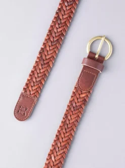 Lakeland Leather Tan - Waverton Woven Ceintures Outlet