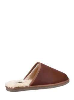 Hush Puppies Tan foncé - Chaussons Coady en cuir Best