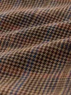 Next Tan/Rouge - Veste de costume slim à carreaux en mélange de laine Best