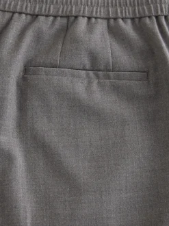 Next Taupe (Taupe) - Pantalons Habillé texturés à taille élastiquée en laine Sale