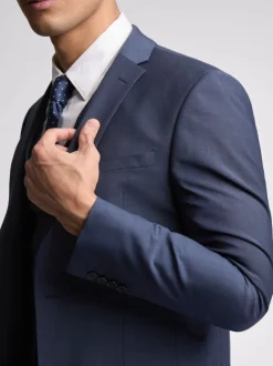 Ted Baker Tailoring Premium Panama Bleu Slim Costume Veste Sale