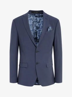 Ted Baker Tailoring Premium Panama Bleu Slim Costume Veste Sale