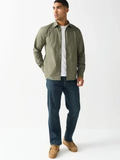 Next - Ajustement droit - Jean Motionflex Teinte bleue