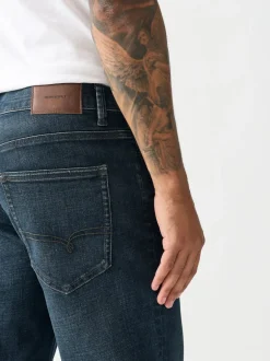 Next - Ajustement droit - Jean Motionflex Teinte bleue