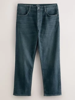 Next - Ajustement droit - Jean Motionflex Teinte bleue