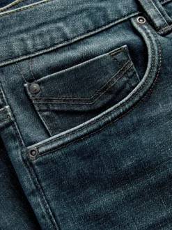 Next - Ajustement droit - Jean Motionflex Teinte bleue