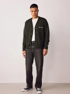 Next - Ajustement droit - délavé vintage Denim Jeans Teinte marron Online