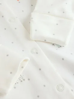 Next Terrain blanc - Paquet de combinaisons de nuit 3 (0-2ans) Outlet