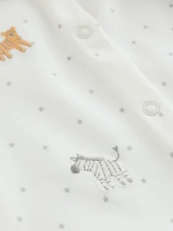 Next Terrain blanc - Paquet de combinaisons de nuit 3 (0-2ans) Outlet