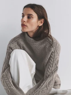 The Set 2 pulls en maille torsadée avec laine Best