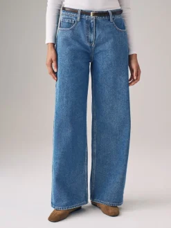 The Set Lot de 2 Denim Jean à jambe large 100% coton Clearance