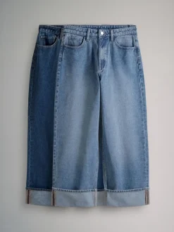 The Set lot de 2 jeans à ourlet retroussé New