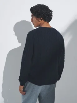 The Set lot de 2 Pulls en maille Torsade avec laine Best