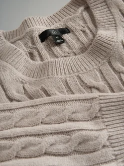 The Set lot de 2 Pulls en maille Torsade avec laine Best