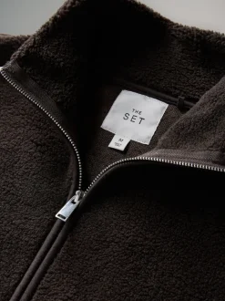 The Set lot de 2 pulls zippés à col cheminée en peau lainée 1/4 New