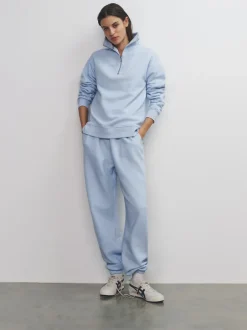 The Set lot de 3 Sweat-shirts côtelés à col cheminée et demi-zippé Online