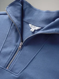 The Set lot de 3 Sweat-shirts côtelés à col cheminée et demi-zippé Online