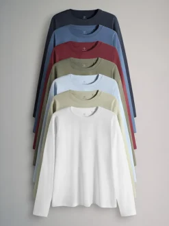 The Set lot de 7 t-shirts à manches longues Online