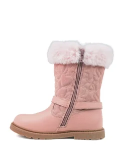 Toezone Lumi Faux Fur Zip Cœur Buckle Bottes Best