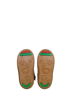 Toezone River Garçons Bottes à soufflet et fermeture éclair en daim et cuir marron Outlet