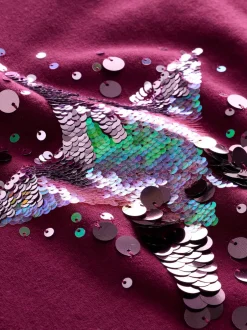 Next - Robe-chaussette (3-16ans) Étoile à sequins rouge bordeaux Sale