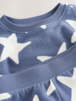 Next Étoile bleue/blanche - Pyjama simple en polaire confortable (9mois-12ans) Outlet