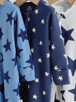 Next Étoile de marine - Lot de 3 dors-bien bébé à fermeture éclair bidirectionnelle (0-2ans)