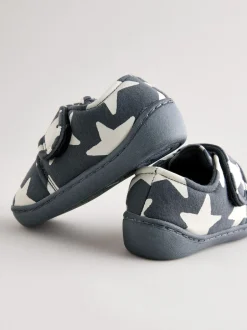 Next Étoile grise - Chaussons à fermeture scratch et semelles cuvette Sale
