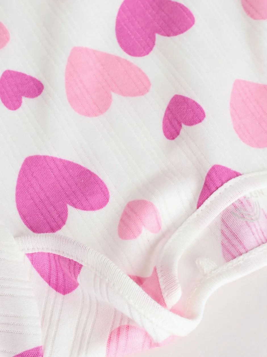 Next Étoile rose - Lot de 5 bodies à manches longues pour bébé Hot