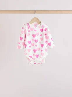 Next Étoile rose - Lot de 5 bodies à manches longues pour bébé Hot