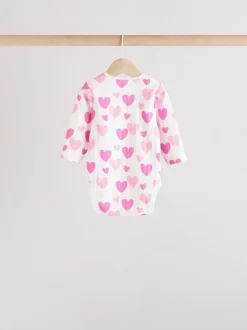 Next Étoile rose - Lot de 5 bodies à manches longues pour bébé Hot