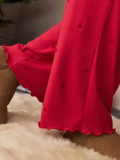 Next Étoile rouge - Pyjama à manches longues doux cœur Clearance