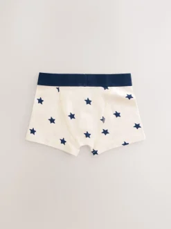 Next - Lot de 10 boxers (1.5-16ans) Étoiles et rayures bleues New