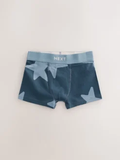 Next - Lot de 10 boxers (1.5-16ans) Étoiles et rayures bleues New