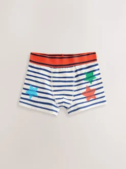 Next - Lot de 5 malles à motif junior (1.5-16ans) Étoiles et rayures multicolores Clearance