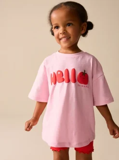 Next Tomate rose Personnage - Ensemble t-shirt à manches courtes et short cycliste (3mois7ans) Online