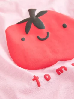 Next Tomate rose Personnage - Ensemble t-shirt à manches courtes et short cycliste (3mois7ans) Online