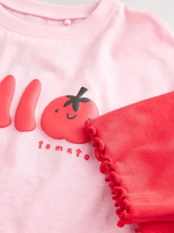 Next Tomate rose Personnage - Ensemble t-shirt à manches courtes et short cycliste (3mois7ans) Online