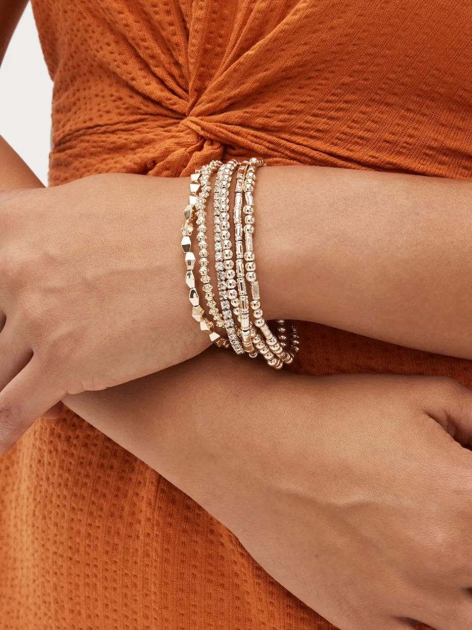 Next Ton d'or de rose - Lot de bracelets extensibles scintillants