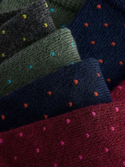 Next - Modal Signature Chaussettes 4 Lot Ton riche à pois