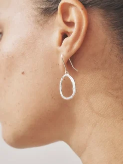 Next Tonalité argentée - Boucles d’oreilles cercle ouvert avec détail scintillant