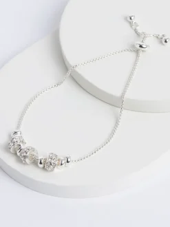 Next Tonalité argentée - Bracelet pully scintillant avec maïs soufflé perlé Discount