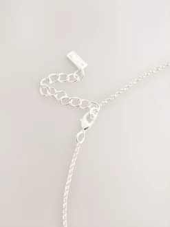 Next Tonalité argentée - Collier long à pendentif cercle ouvert Hot