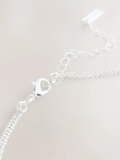 Next Tonalité argentée - Collier multi-couches à pétales scintillants Sale