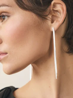 Next Tonalité argentée - Pendants d'oreilles scintillants New